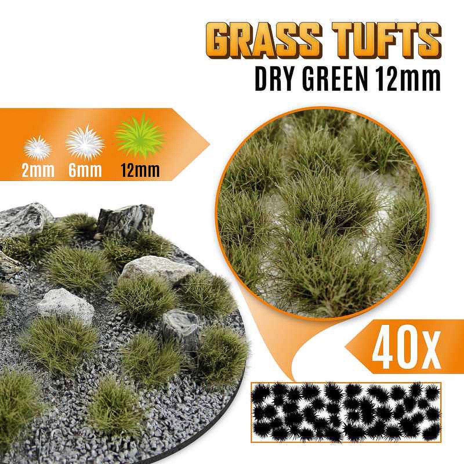 Green Stuff World: Пучки травы для макетов и диорам Grass Tufts 12 mm - Dry Green