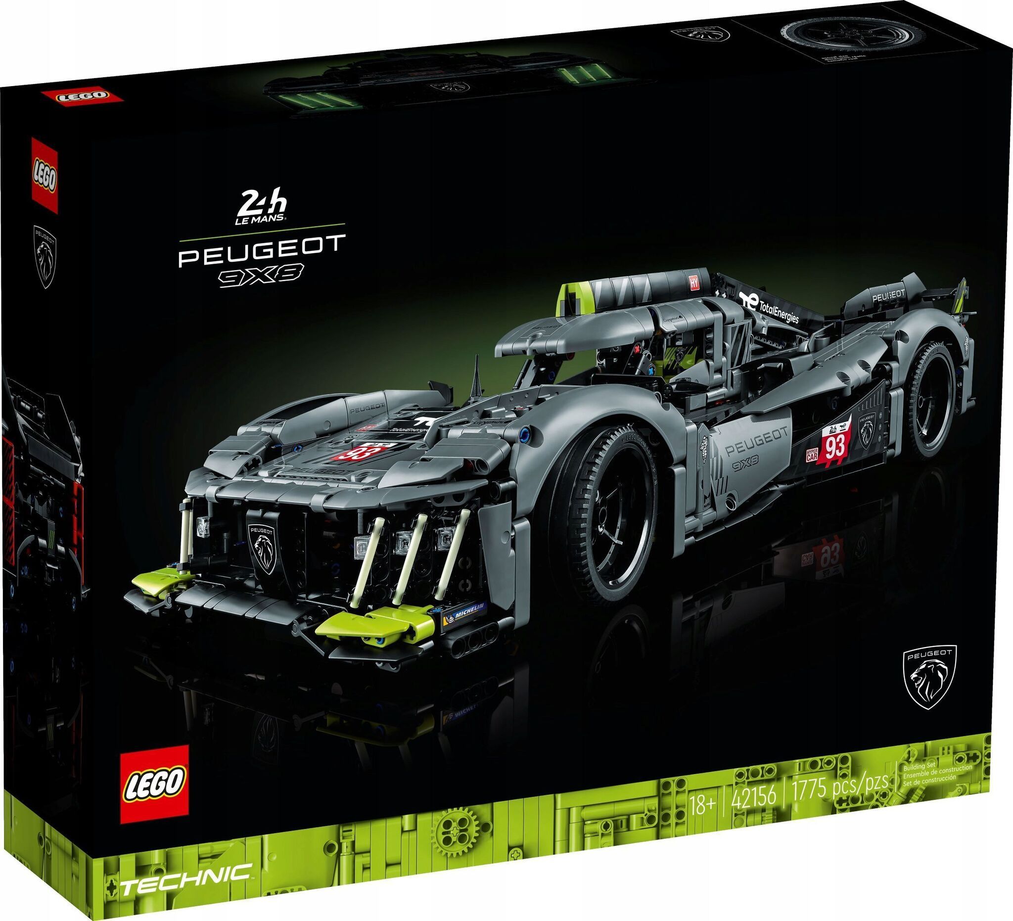 Конструктор LEGO Technic Гибридный гиперкар 9X8, 1775 деталей, 18+, 42156 -  купить с доставкой по выгодным ценам в интернет-магазине OZON (1004353597)