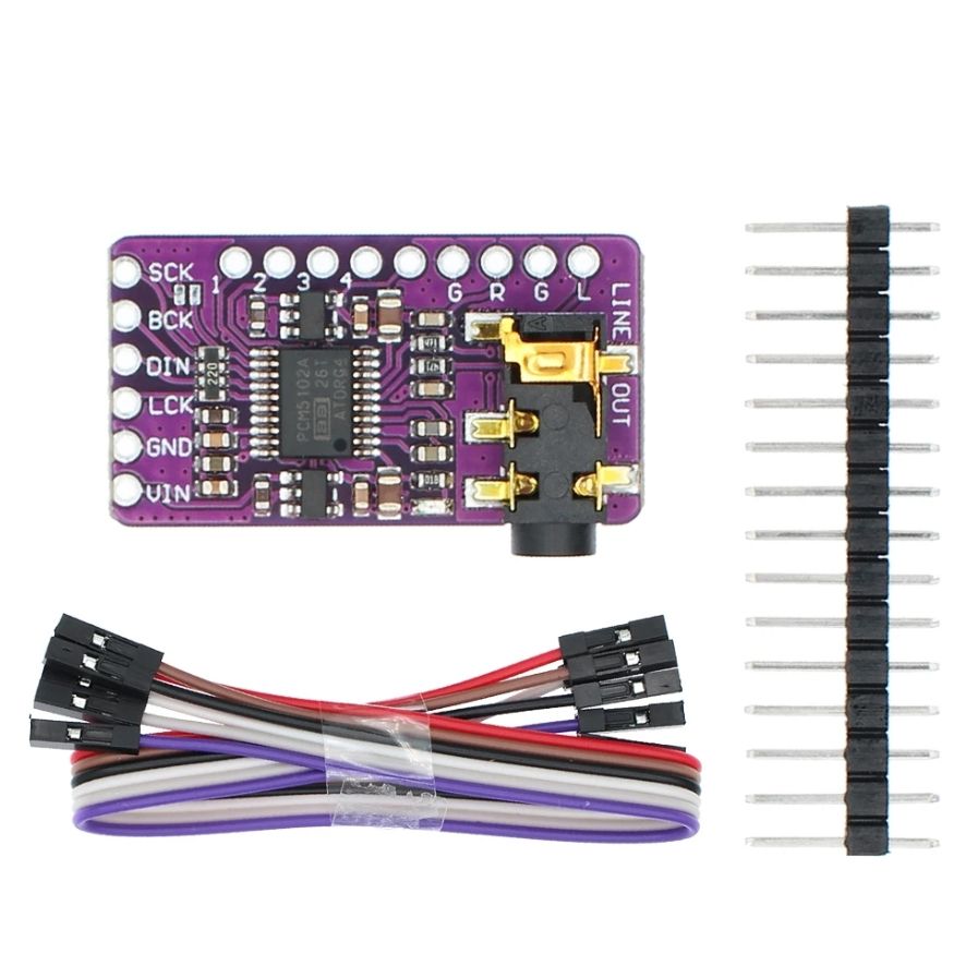 PCM5102AМодульЦАПнабазеPCM5102ADACдекодер3.5mmStereoJackI2S