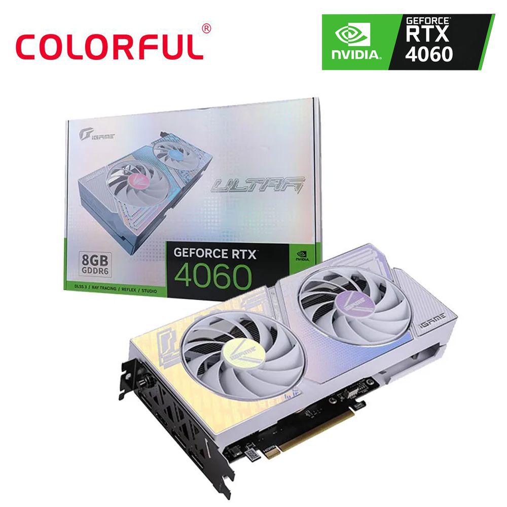 ColorfulВидеокартаGeForceRTX40608ГБ(iGameGeForceRTX4060UltraWDUOOC8GB-V)