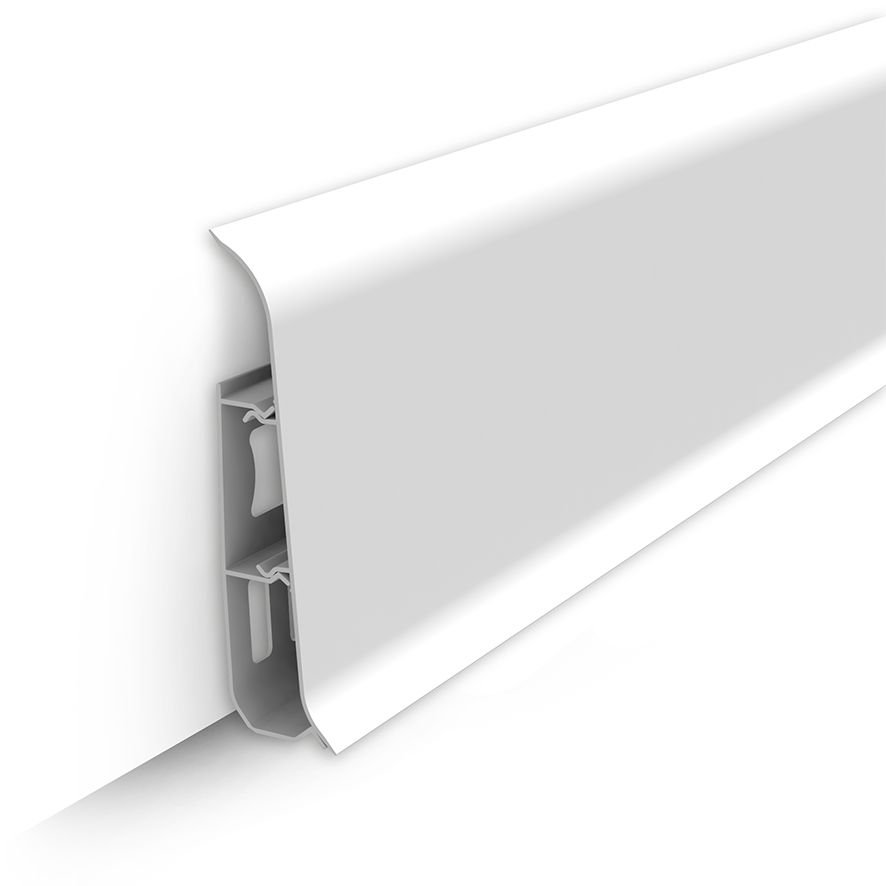 ПлинтусIDEALКлассик,-2200x70мм-001Белыйматовый-1шт