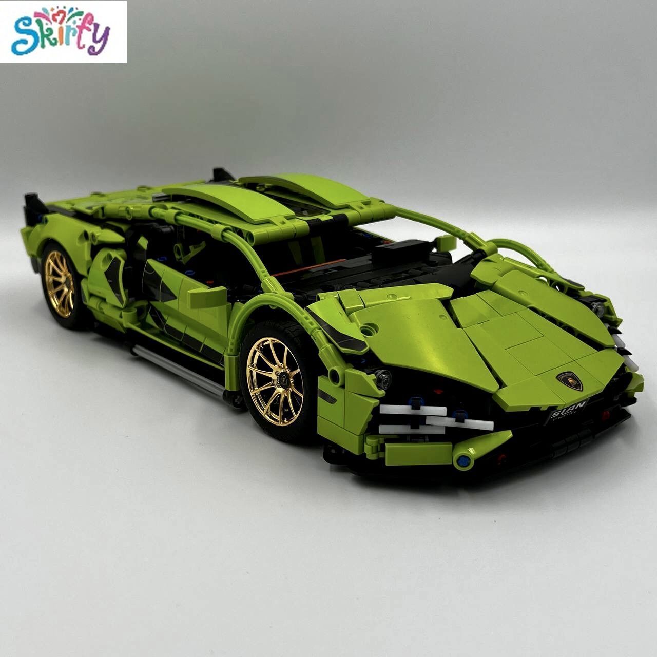 КонструкторТехникнабор"КиберпанкLamborghiniSian"1280деталей(ЛамборгиниСиан,technic,модельracingспорткар,конструктордлямальчиков,большойнабор)