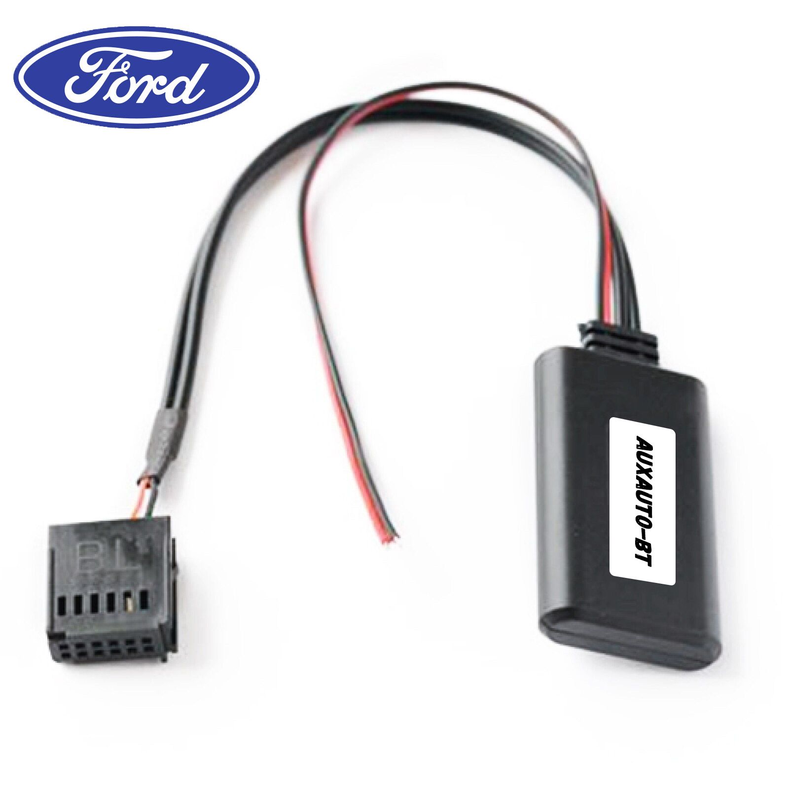 Bluetooth адаптер для Ford / Bluetooth AUX адаптер для Ford Fiesta Mondeo  Focus 2 Transit Fusion Galaxy C-Max S-Max Tourneo 12 pin (фишка завод) -  арт. 4717 - купить по выгодной цене