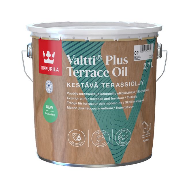 Масло для террас Tikkurila Valtti Terrace Oil EC (2,7 л)