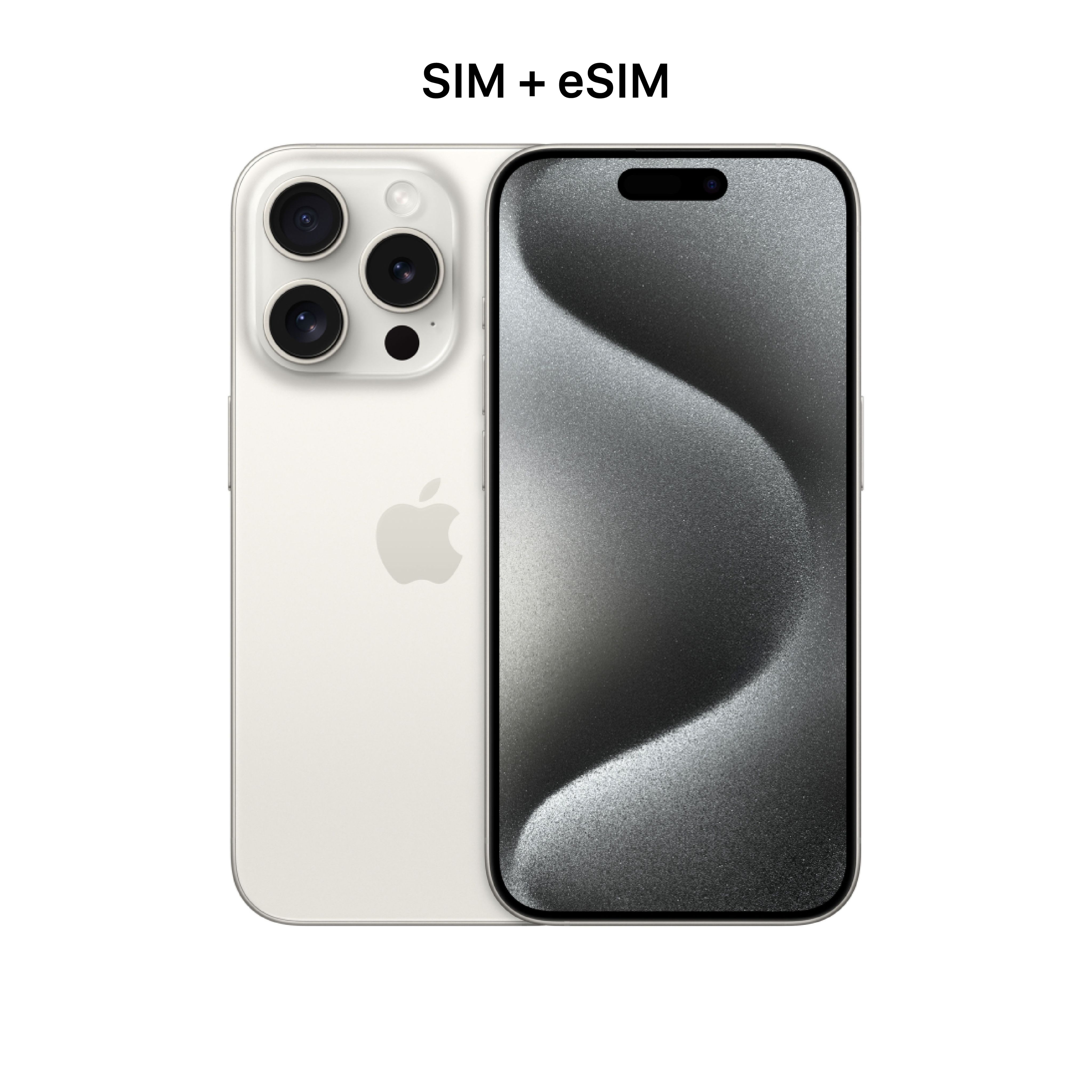 AppleСмартфон15promaxeSIM+SIM8/1ТБ,белый