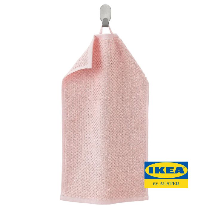 IKEA Полотенце для лица, рук gulvial, Хлопок, 30x50 см, светло-розовый, 1 шт.