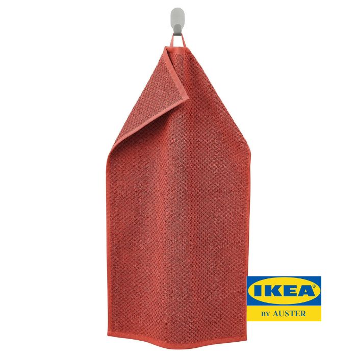 IKEA Полотенце для лица, рук gulvial, Хлопок, 40x70 см, коричнево-красный, 1 шт.