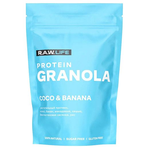 Гранола R.A.W. Life Кокос-Банан, 220г