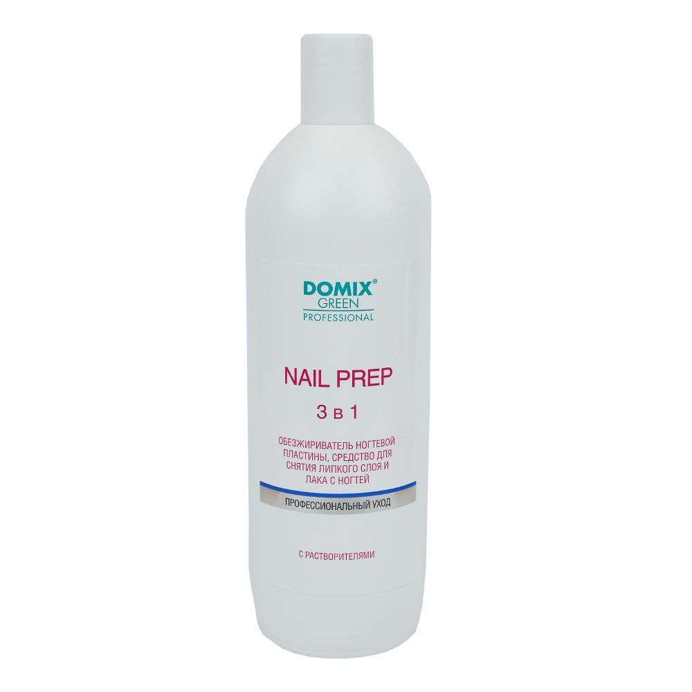 Domix, Nail Prep 3 в 1, Обезжириватель для ногтей, 1 л.