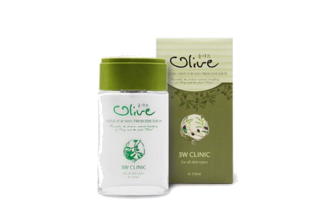 Освежающая эмульсия для лица 3W CLINIC Olive, 150 мл