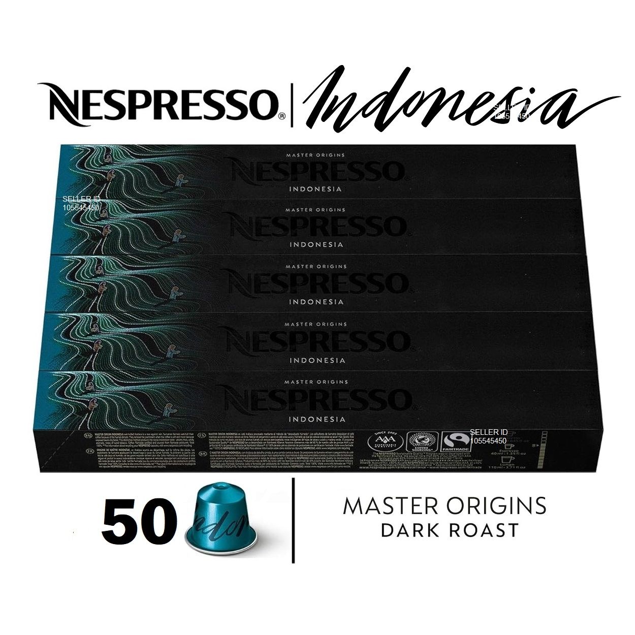 Набор кофе Nespresso INDONESIA, 50 капсул (5 упаковок)