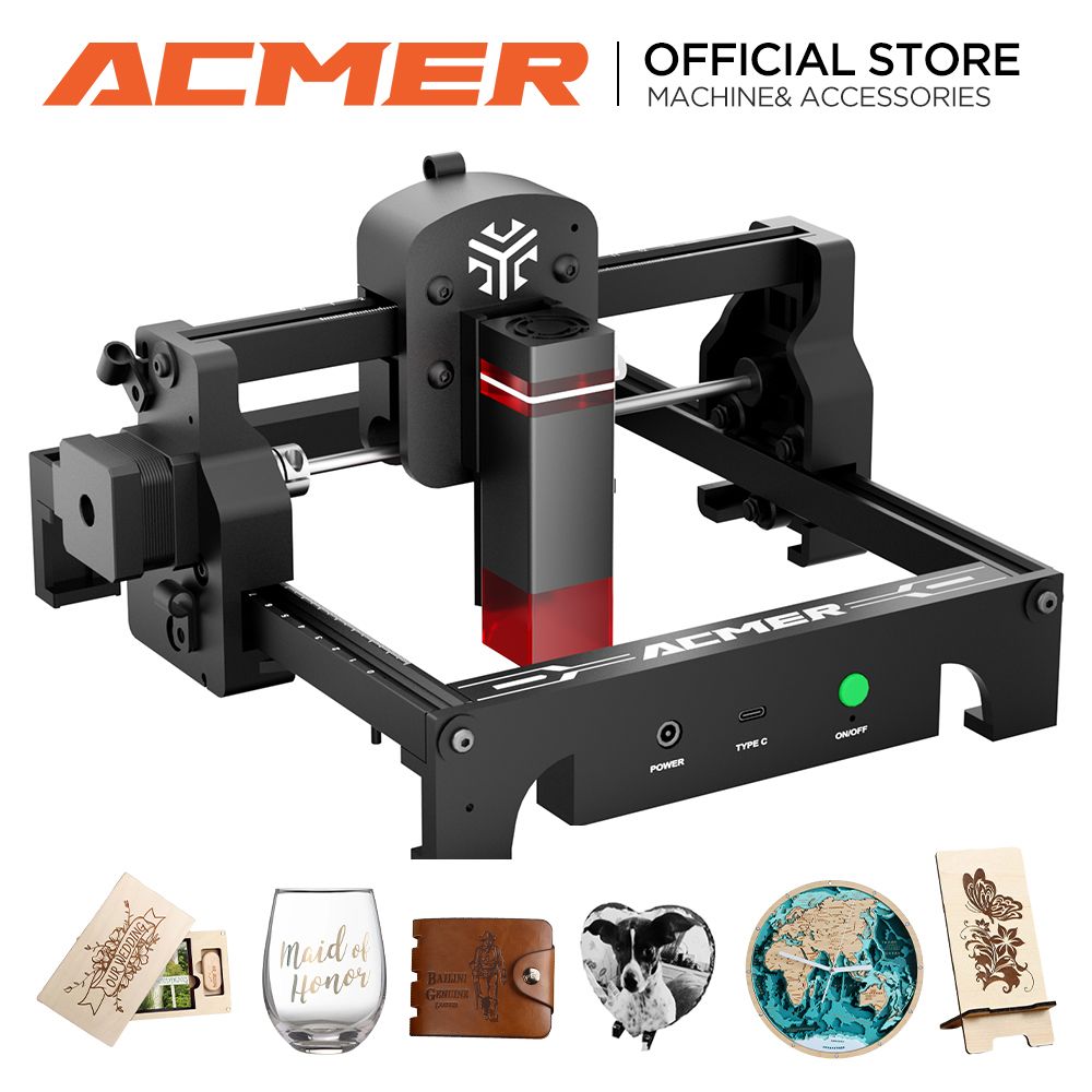 ACMER мини 2.5Вт лазеры гравировка синий CNC лазеры режущий станок