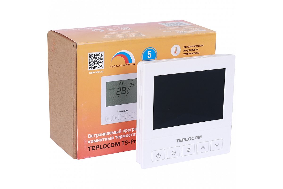 TEPLOCOM TS-PROG-220/3A программируемый терморегулятор термостат Теплоком Бастион