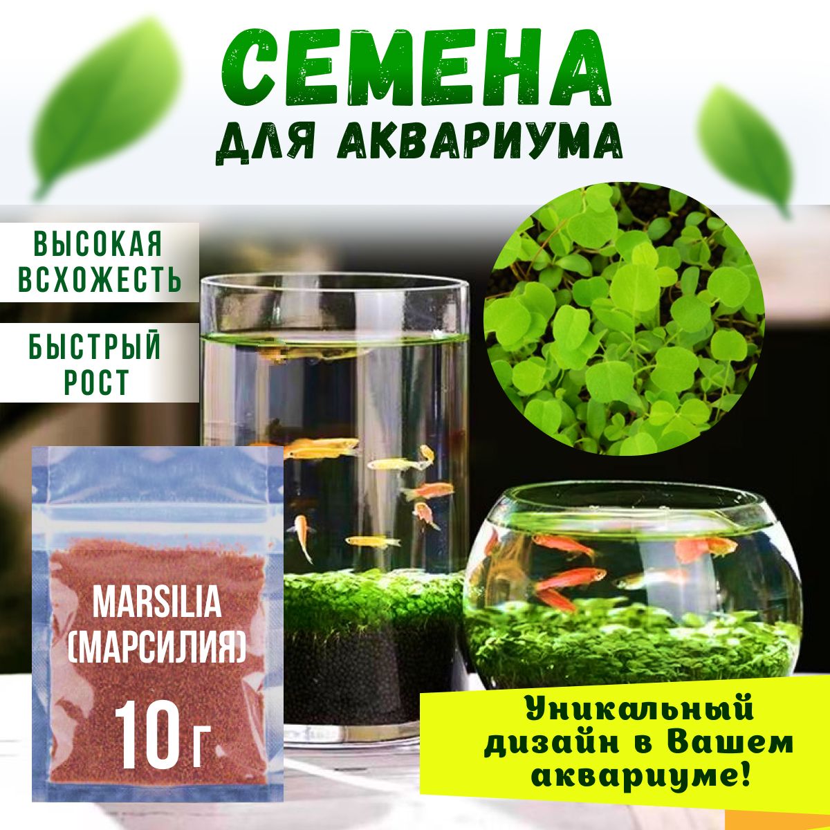 СеменарастенийдляаквариумаМарсилия,10г