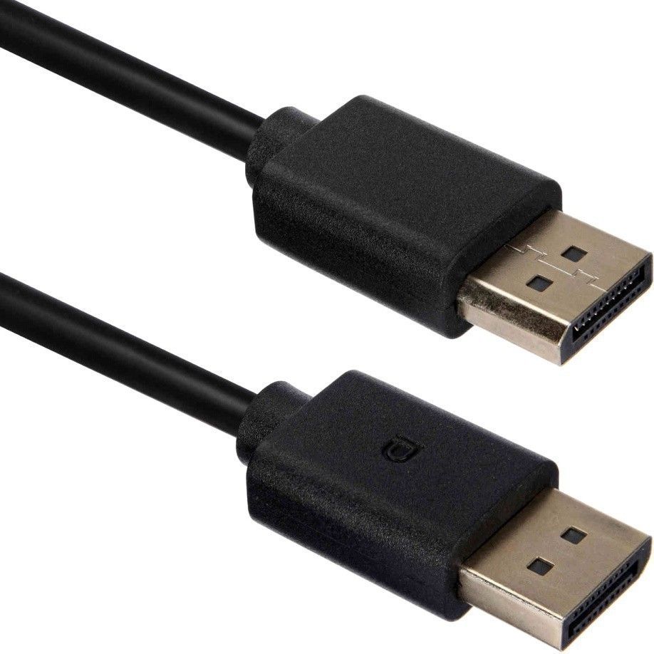 Кабель ACD-ddmm2-18b DISPLAYPORT 1.2, dp-mdp, Golden Plated, 20m/20m, черный, 1,8м. Дисплей порт кабель. Music Port провод. DISPLAYPORT 20 Pin проблемы.