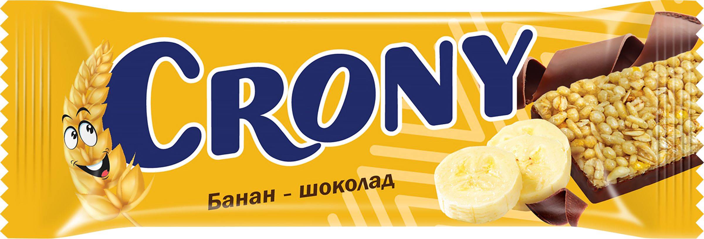 Батончик-мюсли CRONY Банан и шоколад, 50г