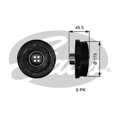 Шкив коленвала BMW E90/F10/F11/F25 N47