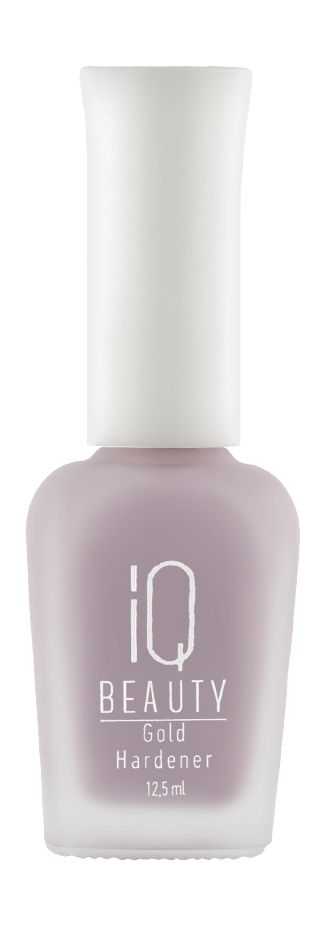 IQ BEAUTY Укрепитель ногтей с коллоидным золотом Gold Hardener, 12,5 мл, Lilac