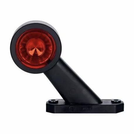 Габаритный фонарь круглый (белый+красный), выносной, рожок 90гр, длинный LD 725P HORPOL Польша.