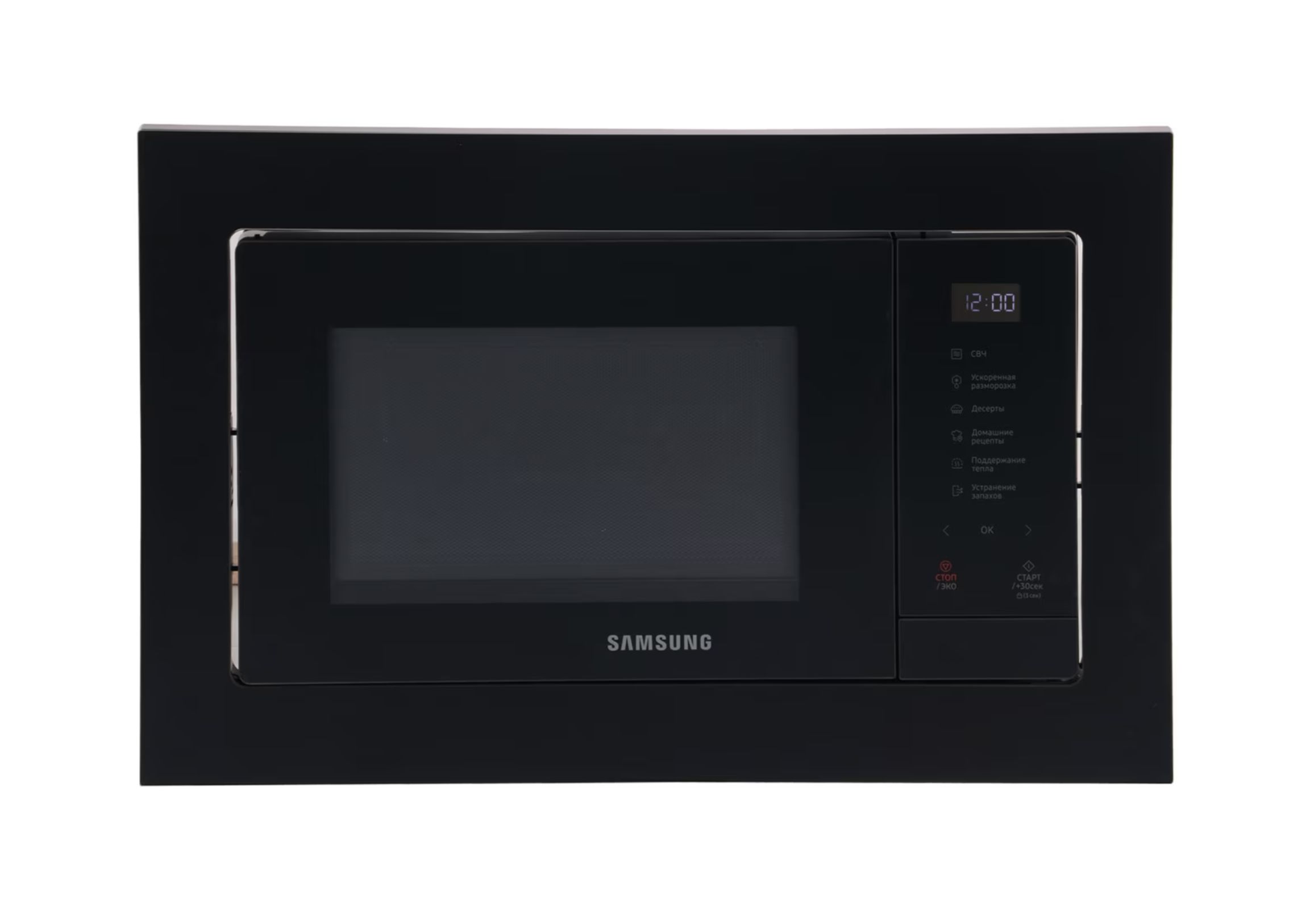 Микроволновая печь встраиваемая SAMSUNG 23L MG23A7118AK/BW, черный