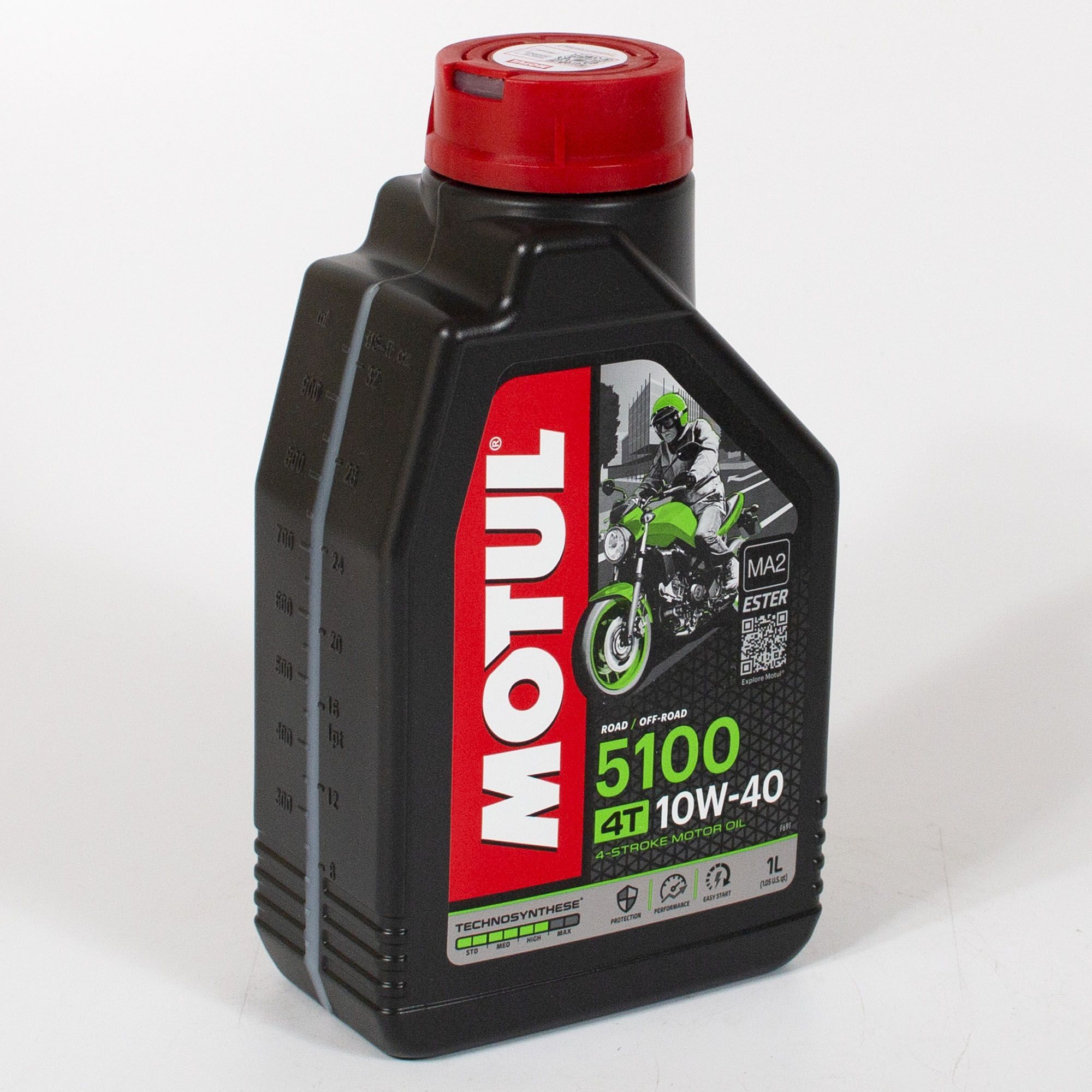 MOTUL 5100 4T 10W-40 Масло моторное, Синтетическое, 1 л