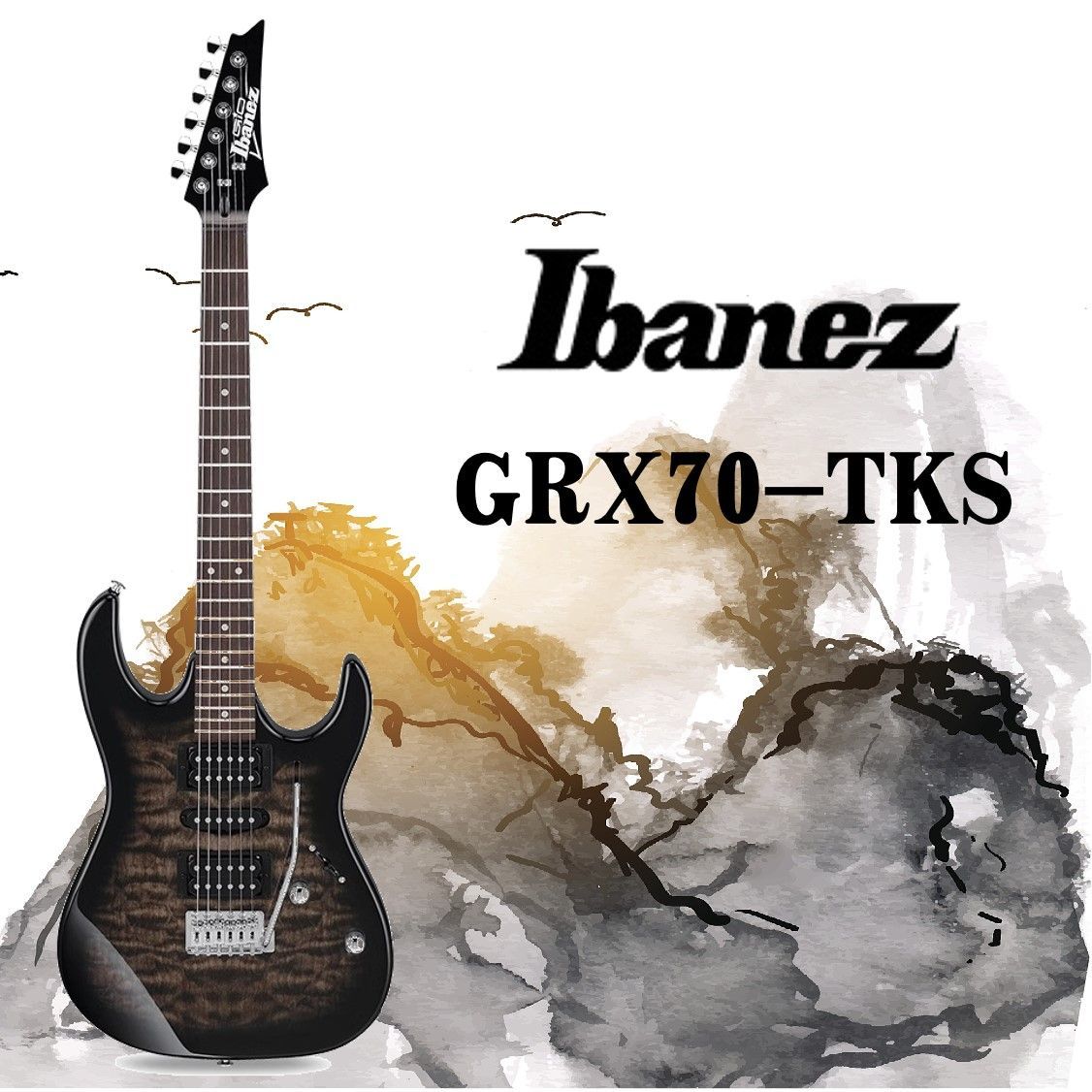 Ibanez GRX70QA электрогитара струнный инструмент(сделано в Китае)