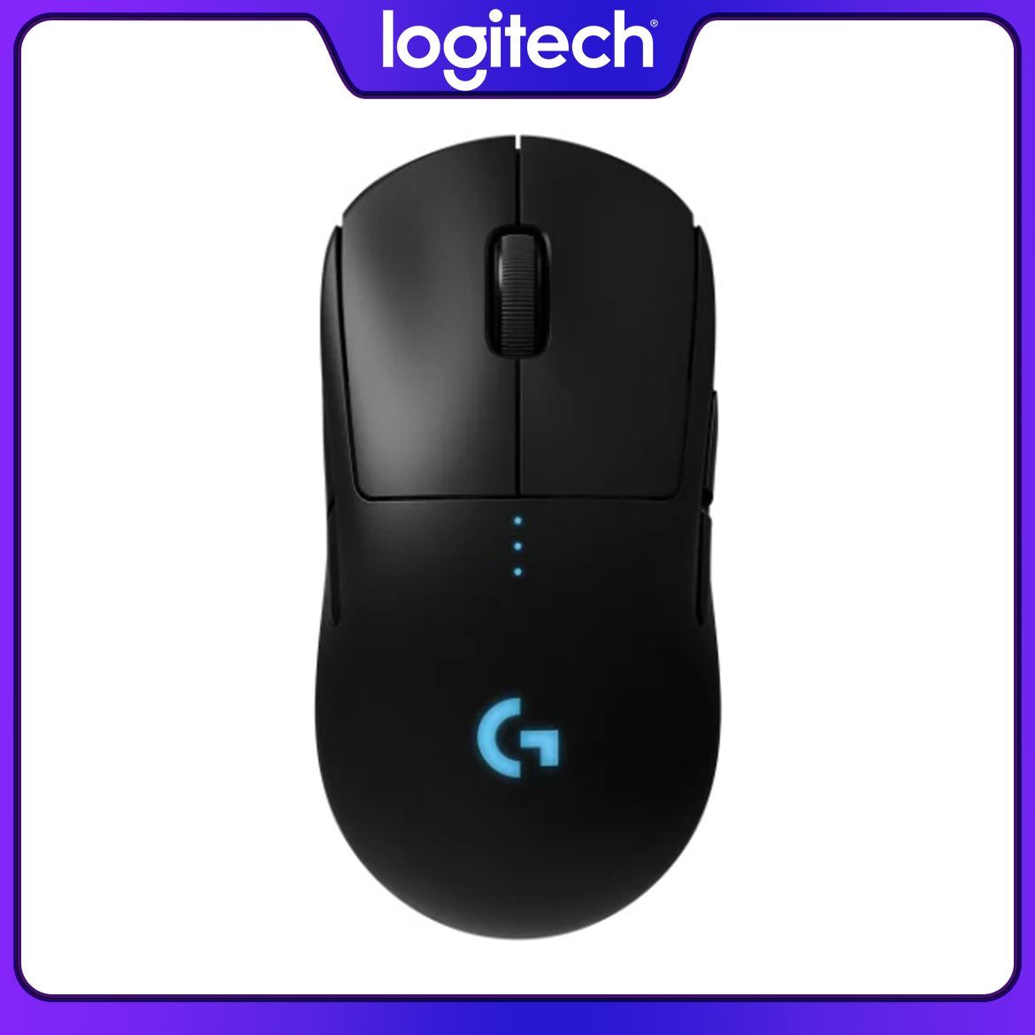 Logitech Игровая мышь беспроводная Logitech G Pro, черный