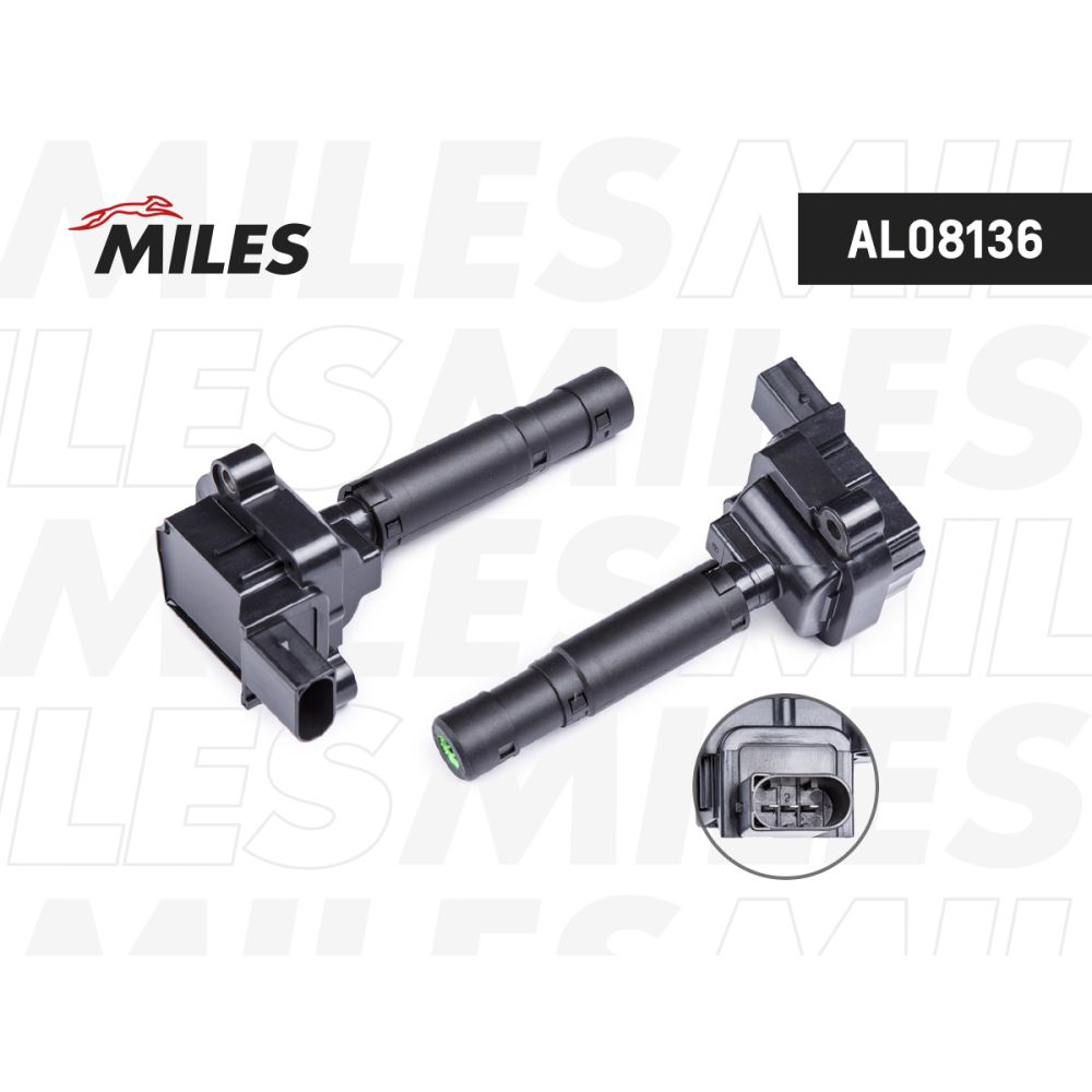 Катушка зажигания MERCEDES W203/W204/W211/W212 1.8-2.5 MILES AL08136, oem A0001502580