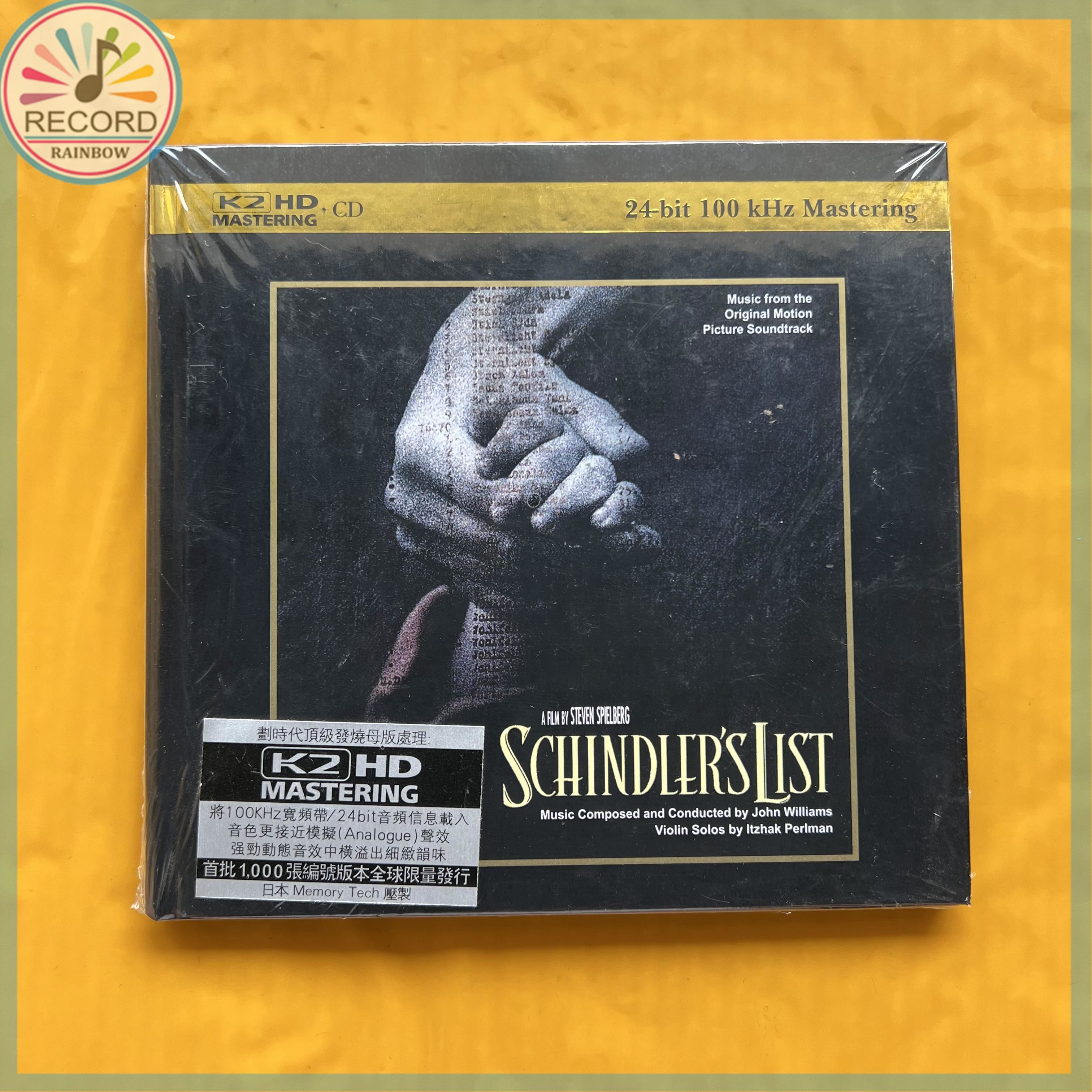 Schindler's List Movie Soundtrack John Williams Classic k2HD CD настоящий Герметичная упаковка совершенно новый