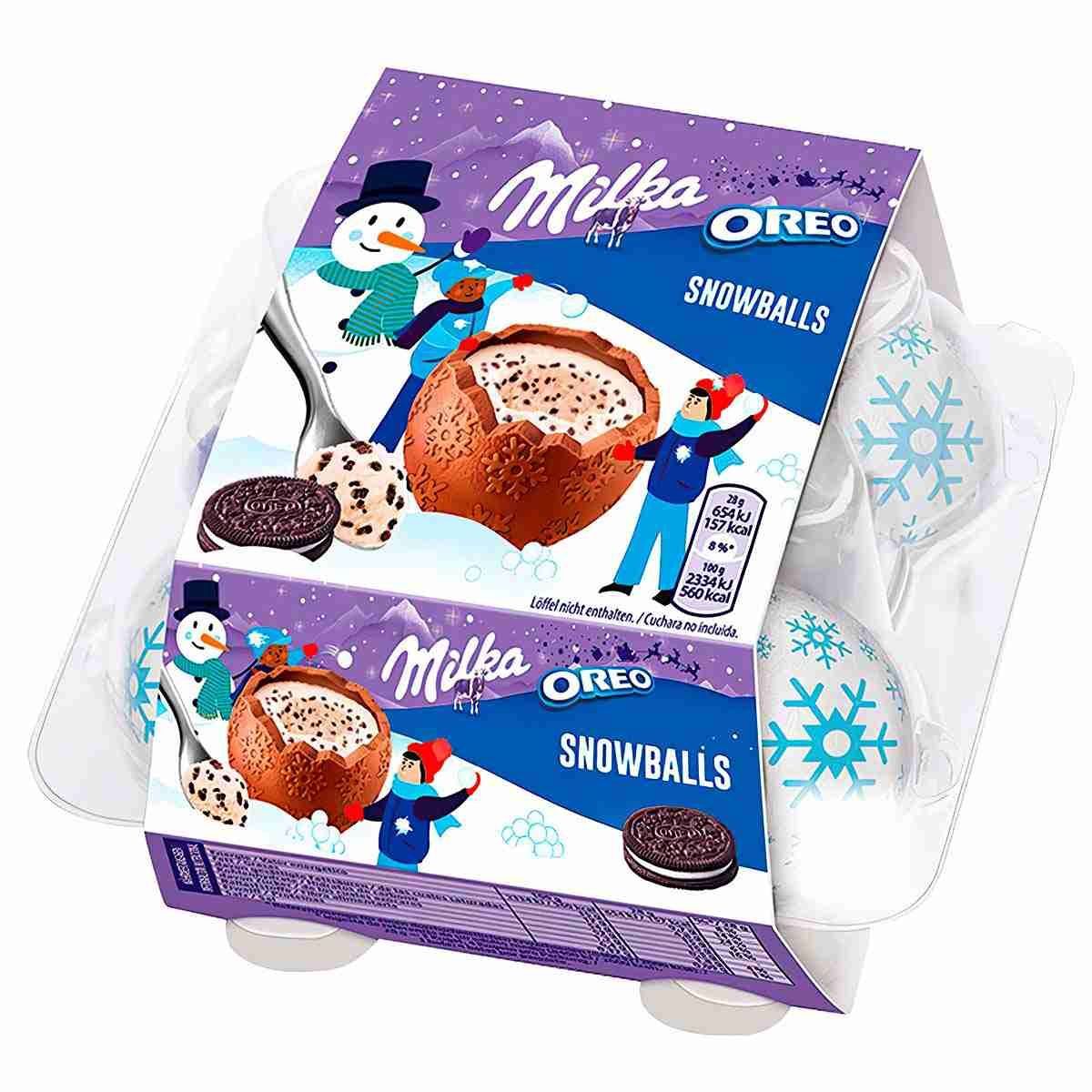 Шоколад Milka & OREO Snowballs/Милка с Орео, 112 г(Германия)