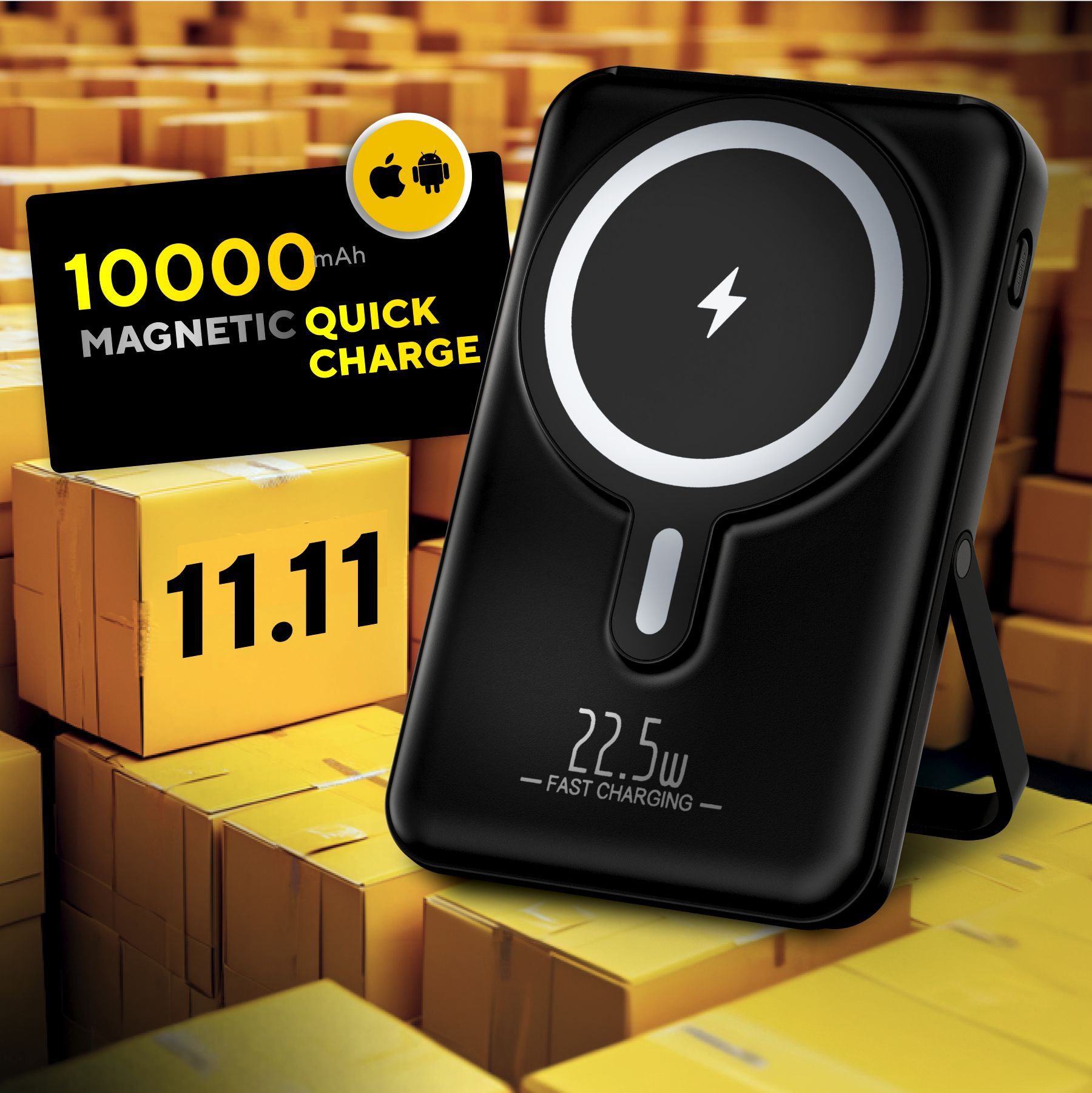 Внешнийаккумуляторповербанк10000mahpowerbankmagsafeCloudSix