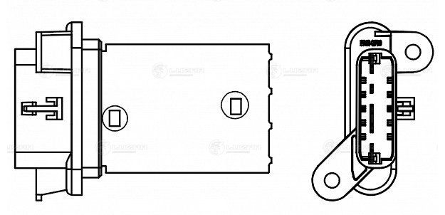 Luzar резистор электровентилятора отопителя lfr0548