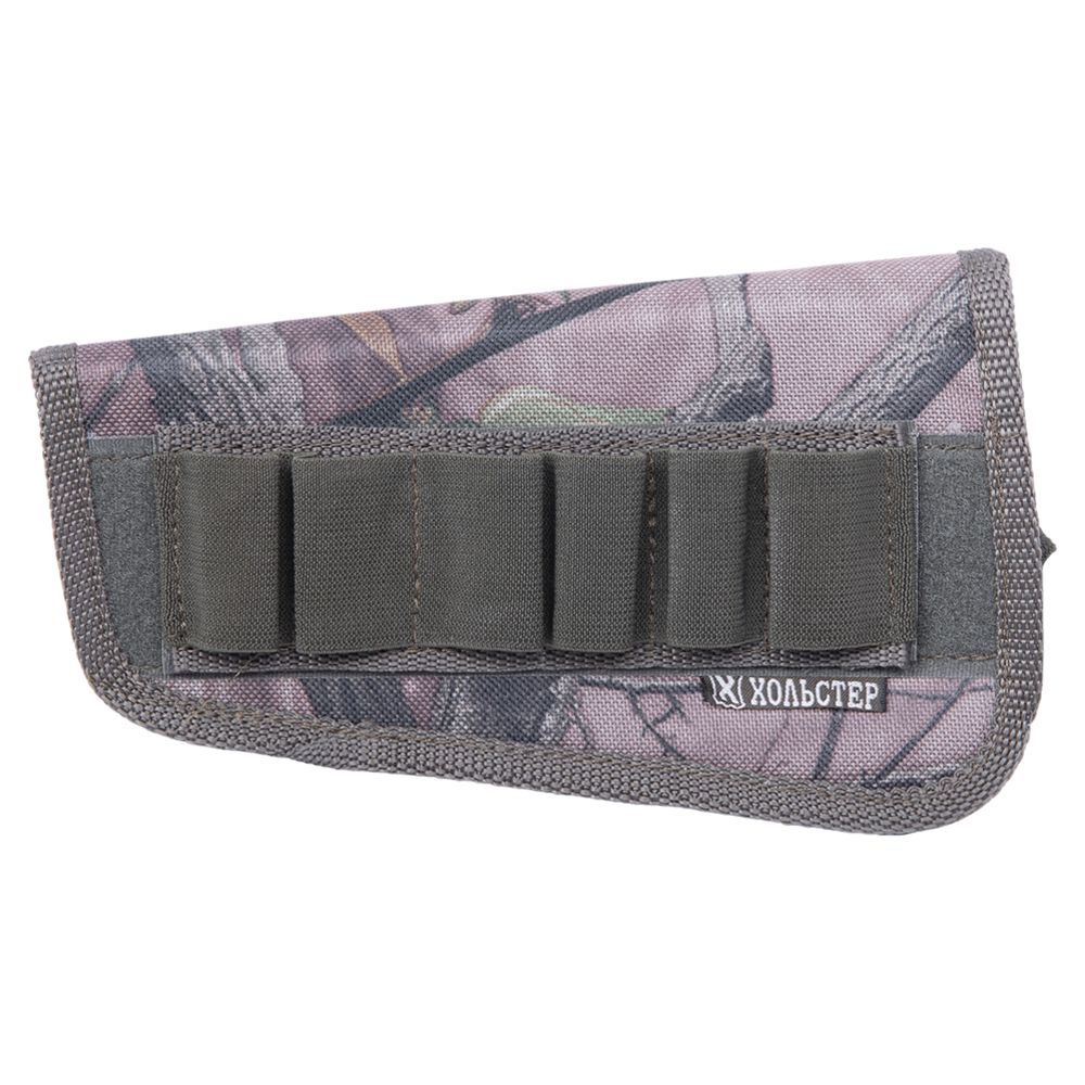 Патронташ на приклад универсальный кал. 12,16,20,7,62 (ткань синтет.) (Хольстер),