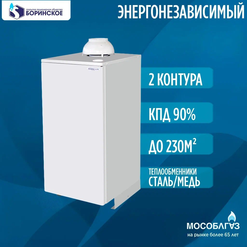 Котел газовый напольный двухконтурный Боринское АКГВ-23,2 Eurosit - 23.2 кВт