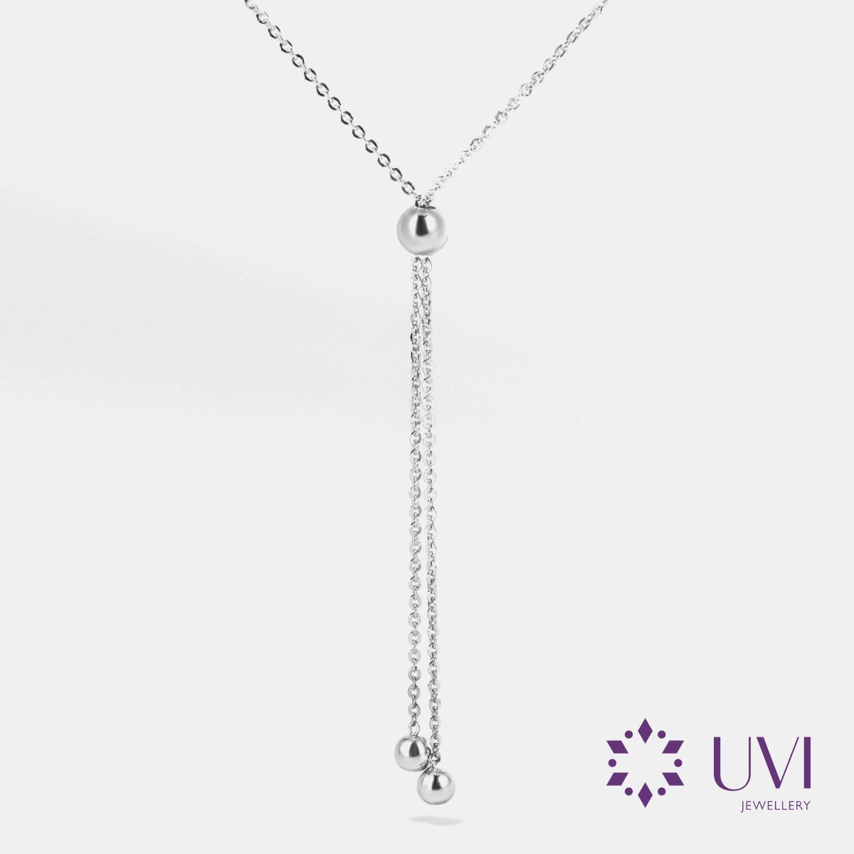 Колье галстук женское золотое 585, UVI Jewellery