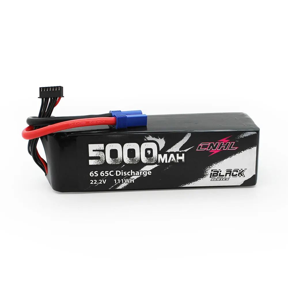 CNHL Lipo аккумулятор 3S 4S 6S 11,1 В 14,8 В 22,2 В 5000 мАч 65C с разъемом EC5 XT90