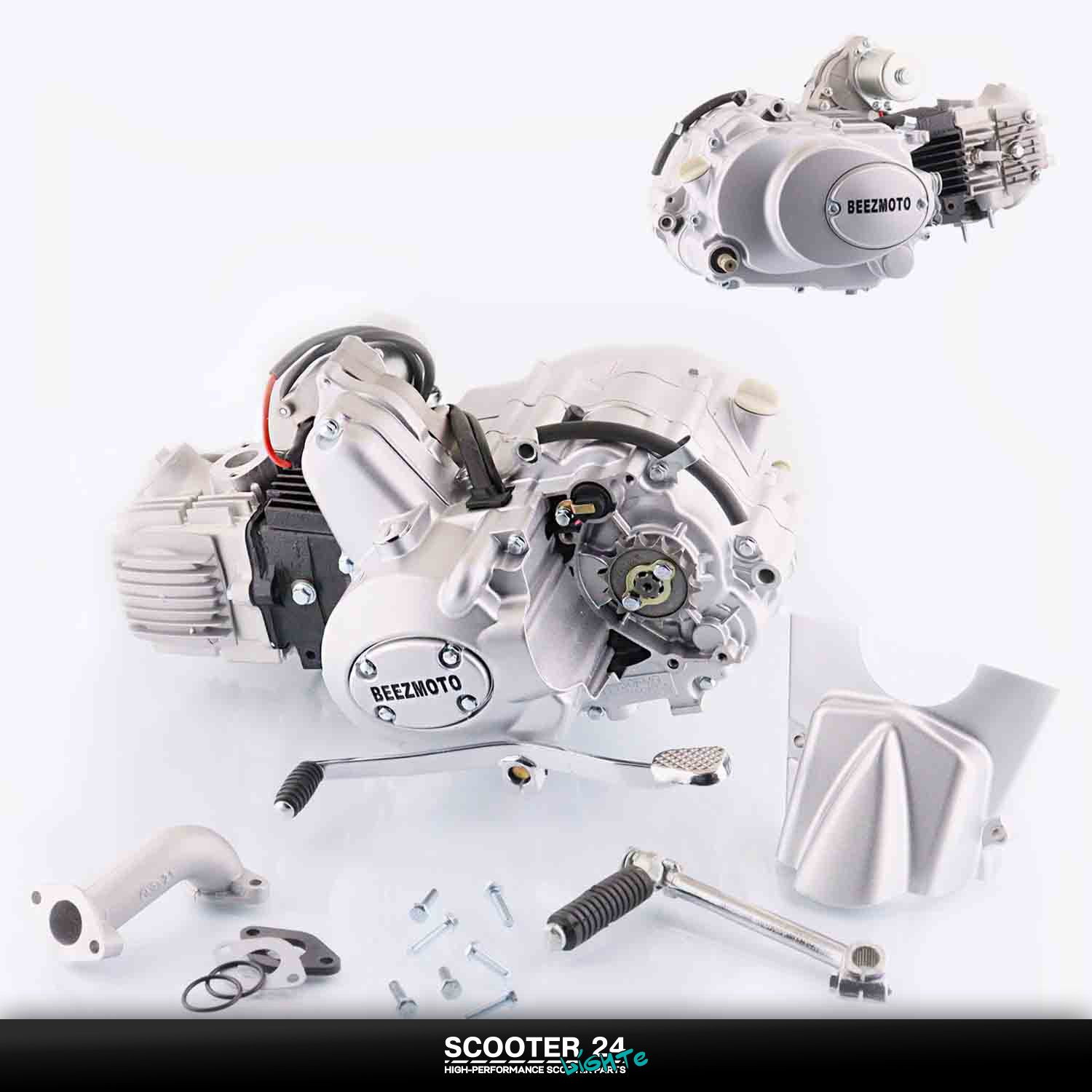 Двигатель на мопед Alpha / Delta (Альфа / Дельта / Орион Омакс) 139FMB 100cc (МКПП 150FMG / 20081555 ) в сборе 100 кубов