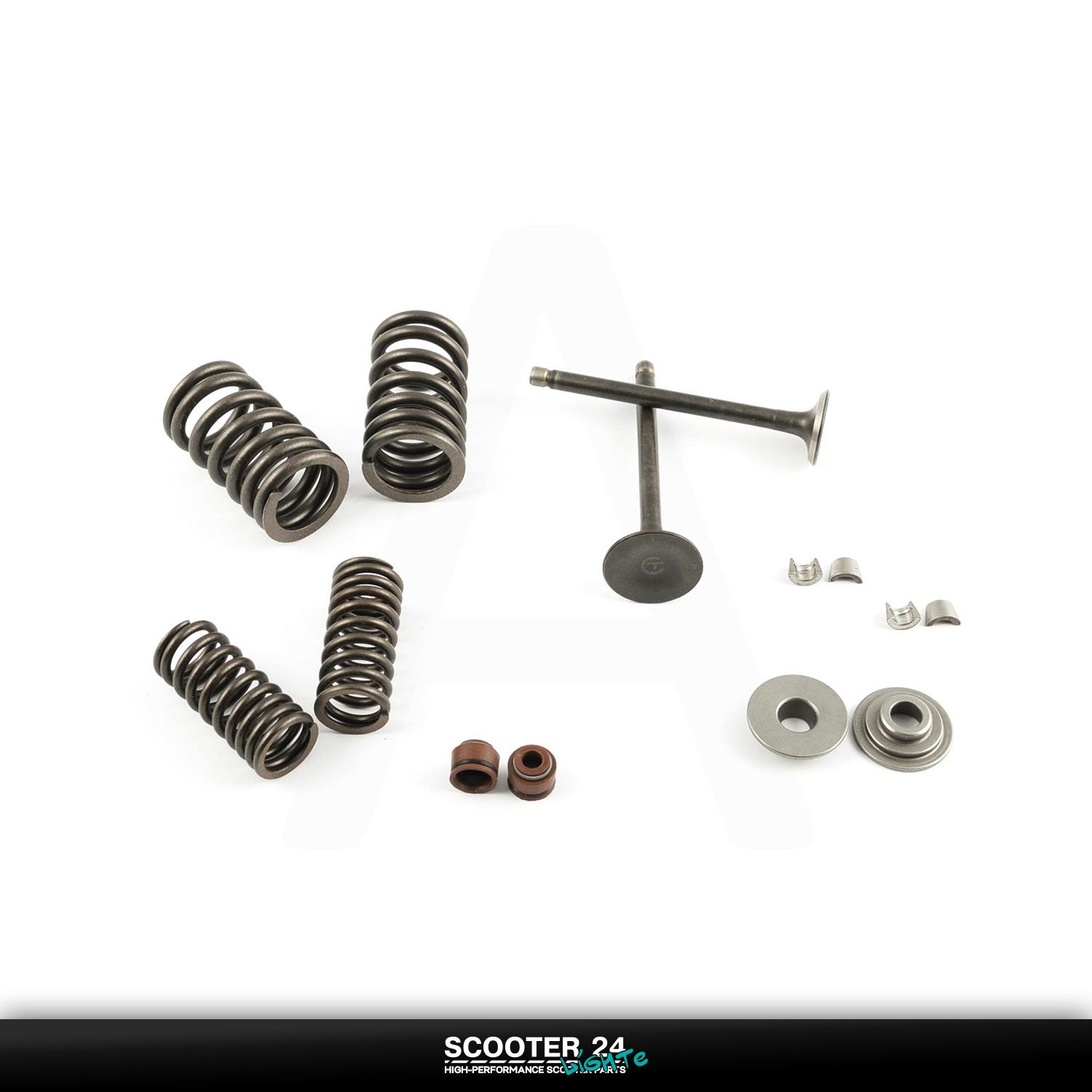 Клапаны на мотоцикл (пара / в сборе) 4T CB125 (L-76 мм)