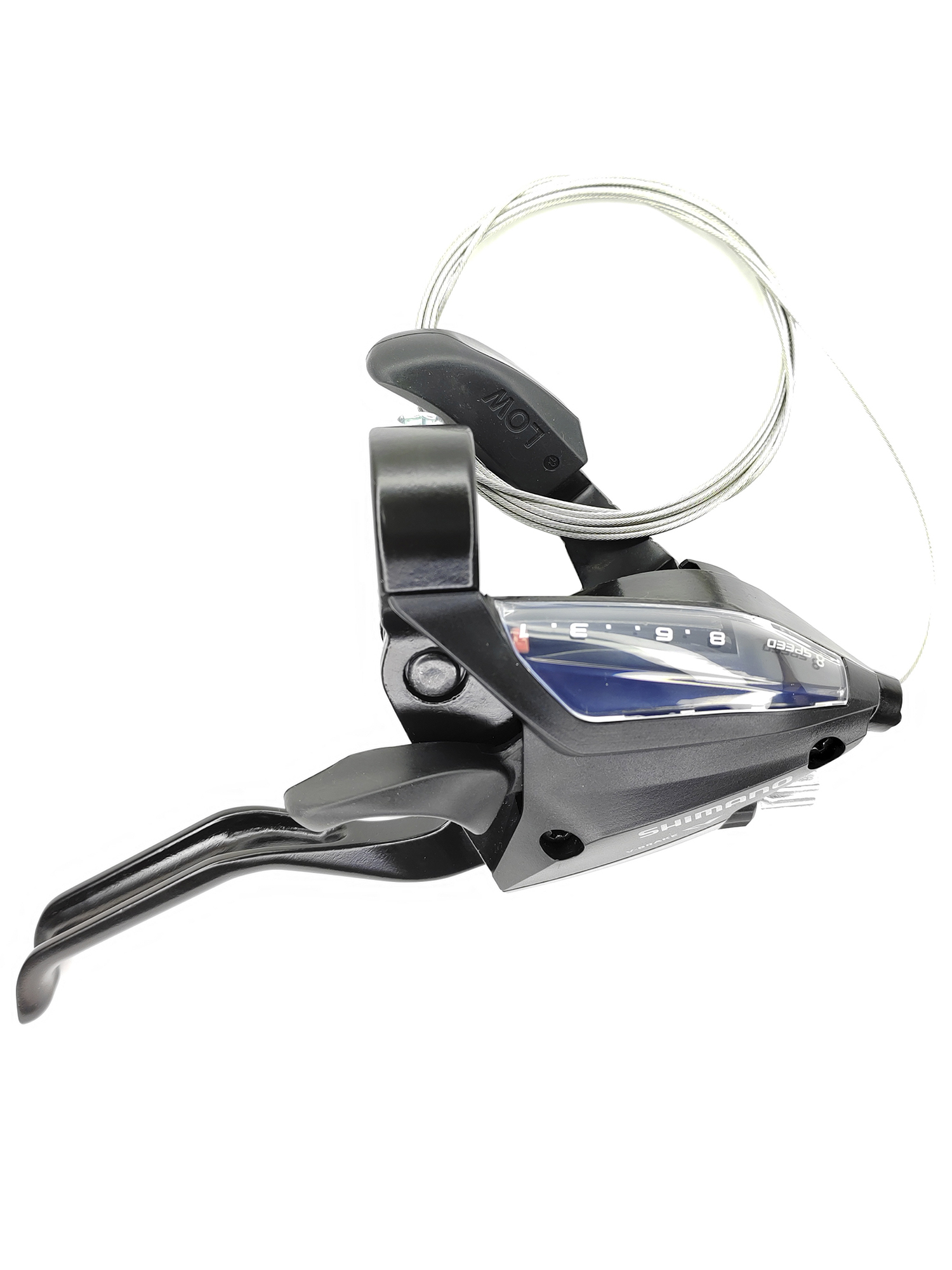 Shimano Шифтер ручка тормоза ST-EF500, 8 скоростей, под 2 пальца, под правую руку, трос 205 см, BOX — Каталог Ozon — фото 3
