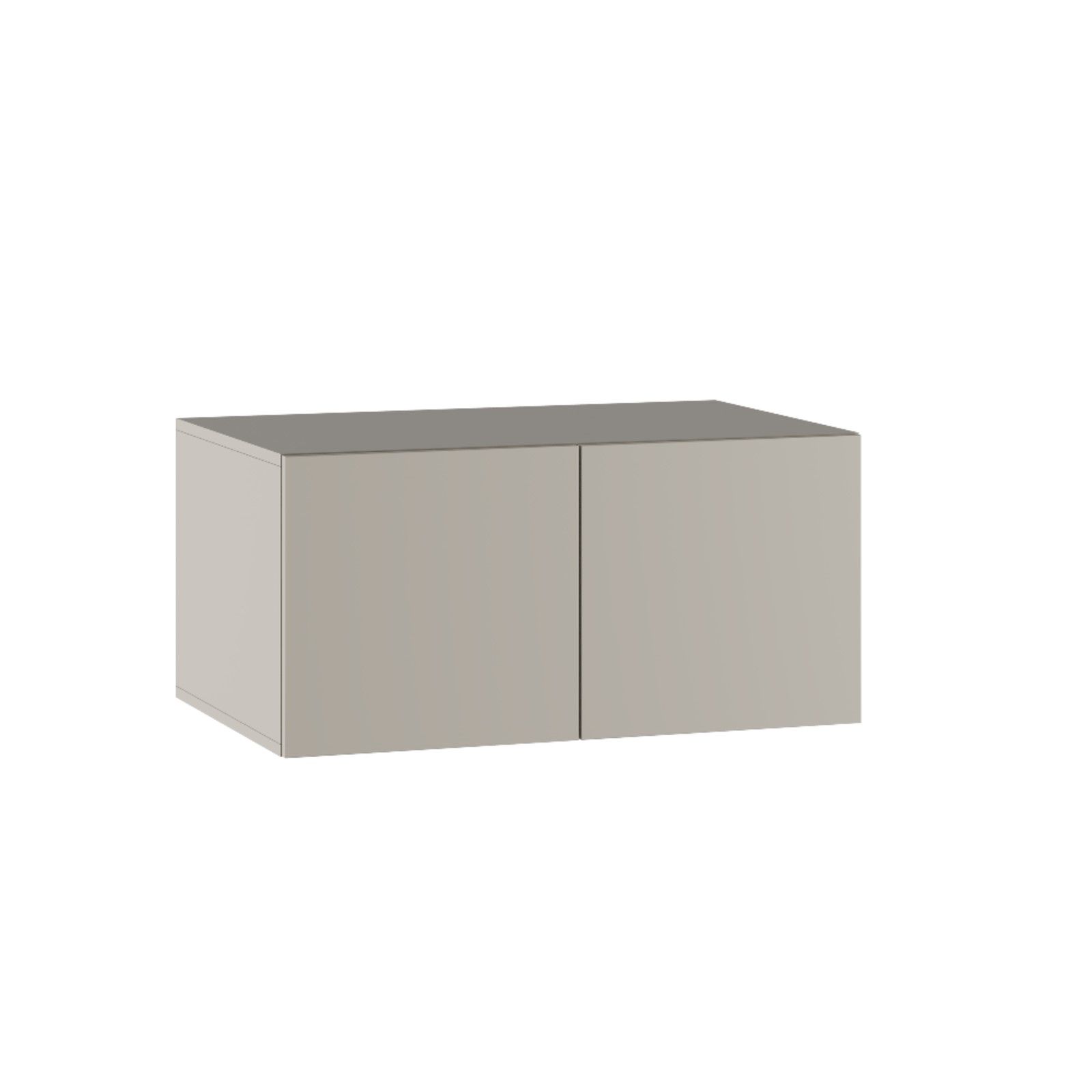 Шкаф подвесной для двухстворчатого шкафа Бруно , 800 505 384 мм, цвет кашемир