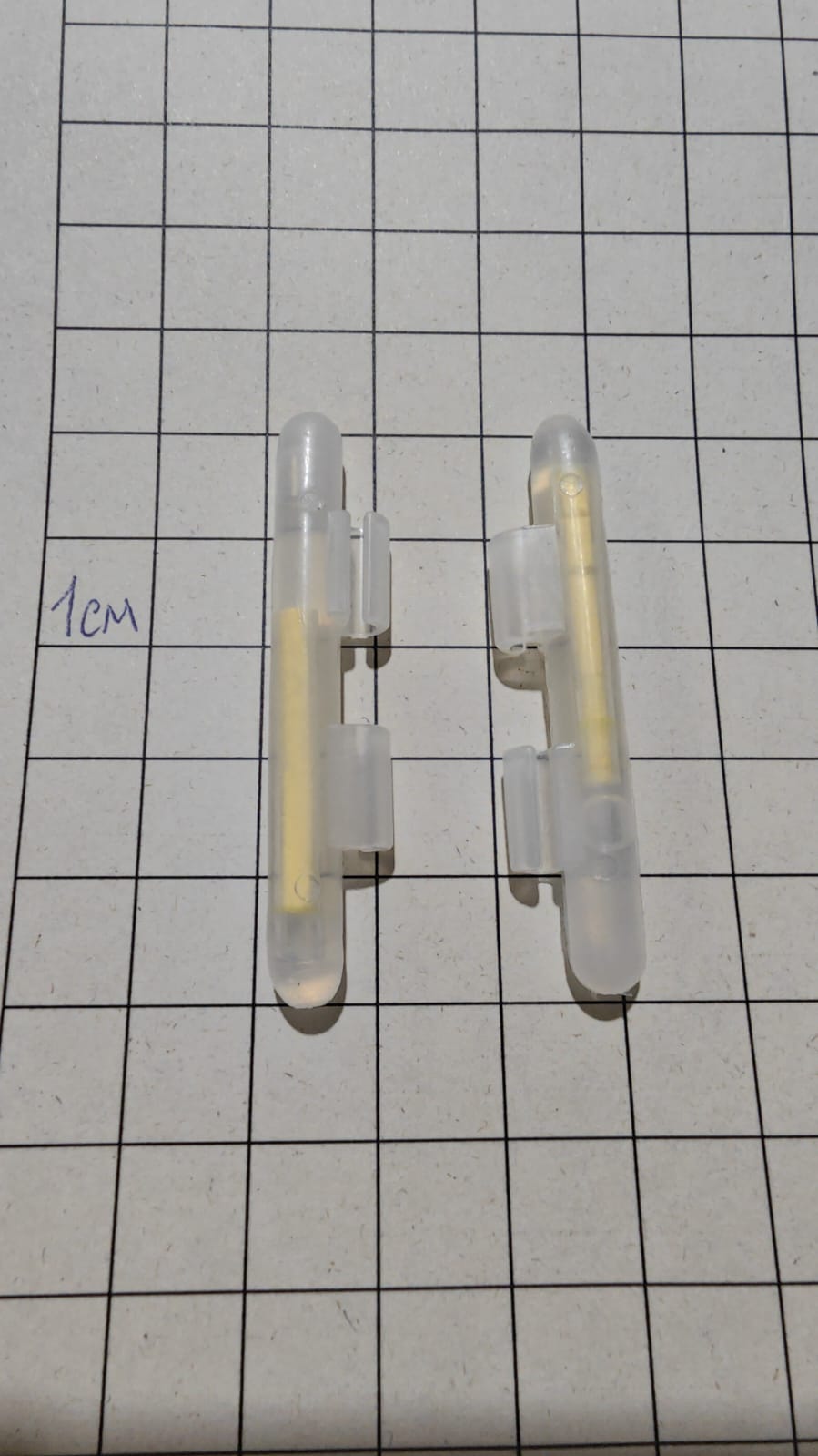 Светлячок флуоресцентный сигнализатор поклёвки для рыбалки, желтый (2 шт в уп)