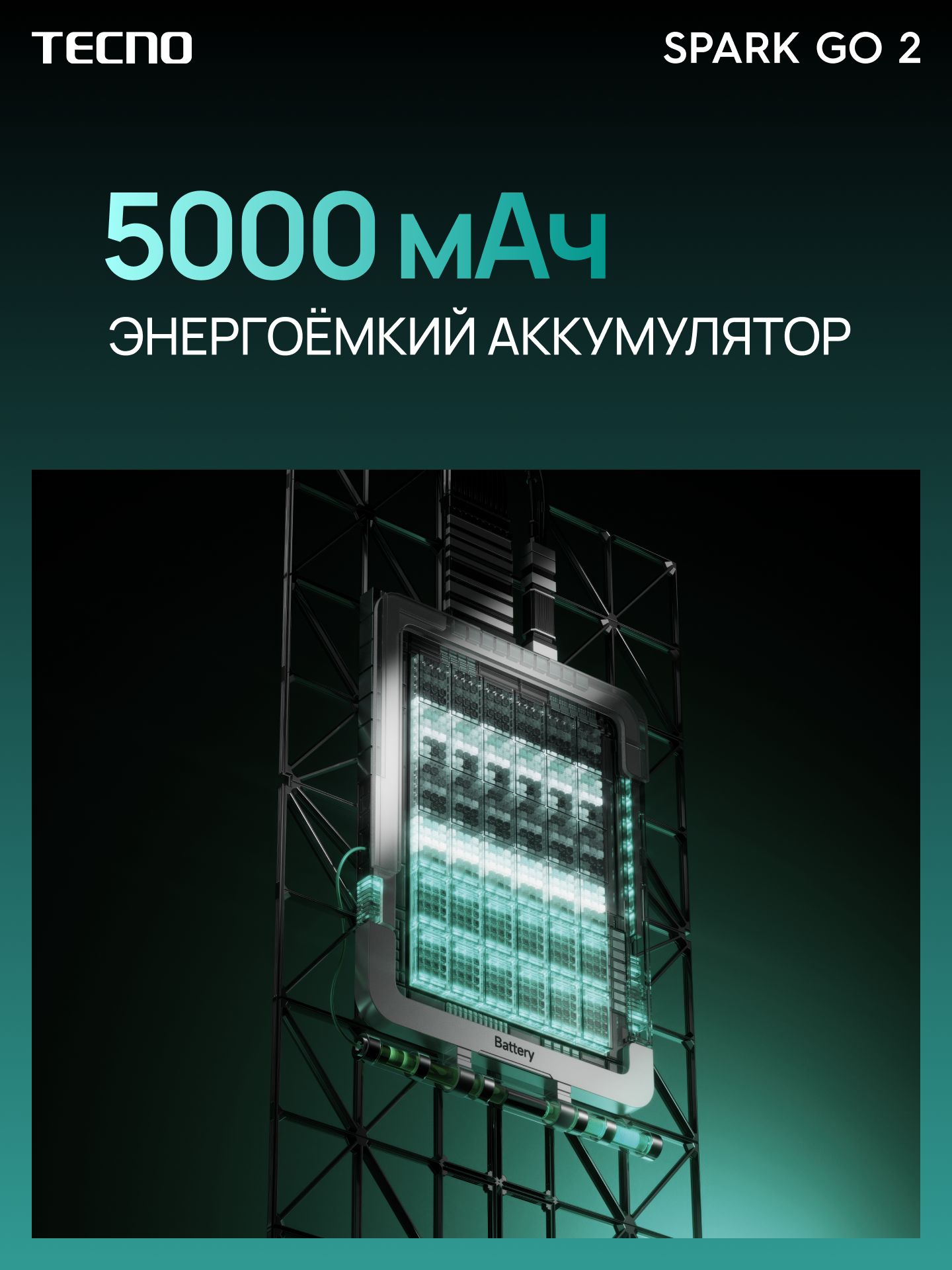 Tecno Смартфон SPARK GO 2 Ростест (EAC) 4/128 ГБ, зеленый(图3)