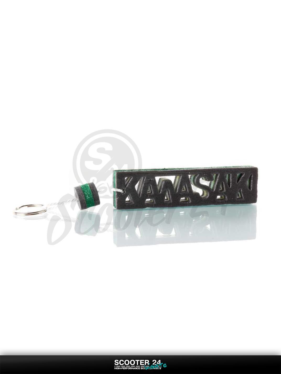 Брелок KAWASAKI "SALO" (каучук, зеленый) на мотоцикл мопед и скутер / эндуро / питбайк