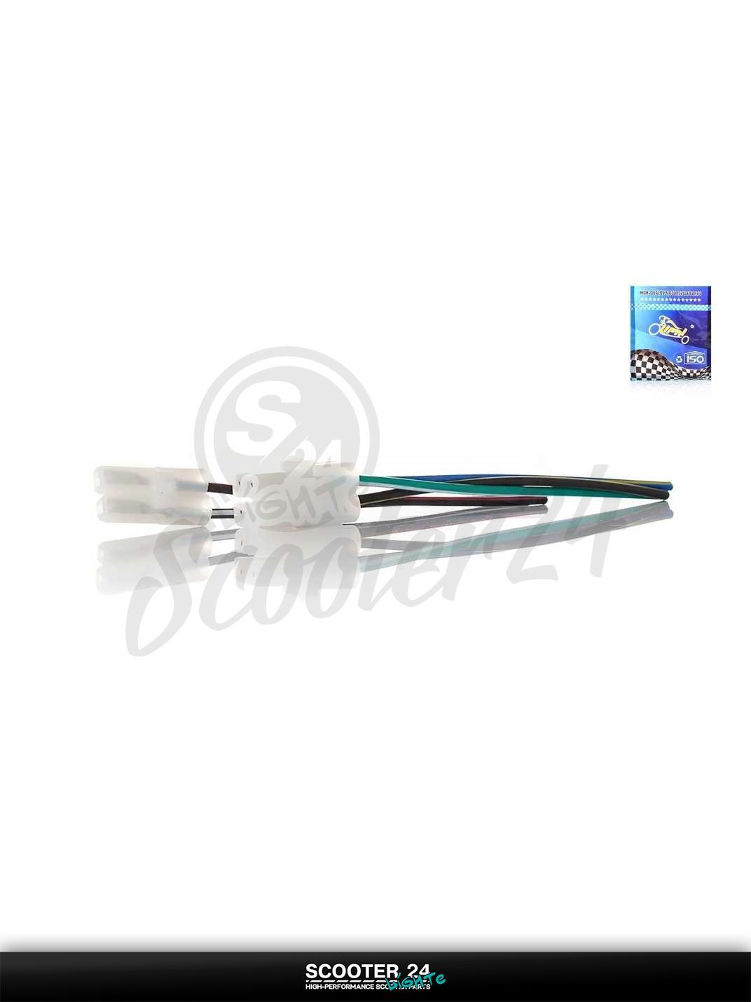 Разъем коммутатора на китайский скутер с двигателем 139QMB и 157QMJ GY6 50-150 3+2, мама, провода "LIPAI"