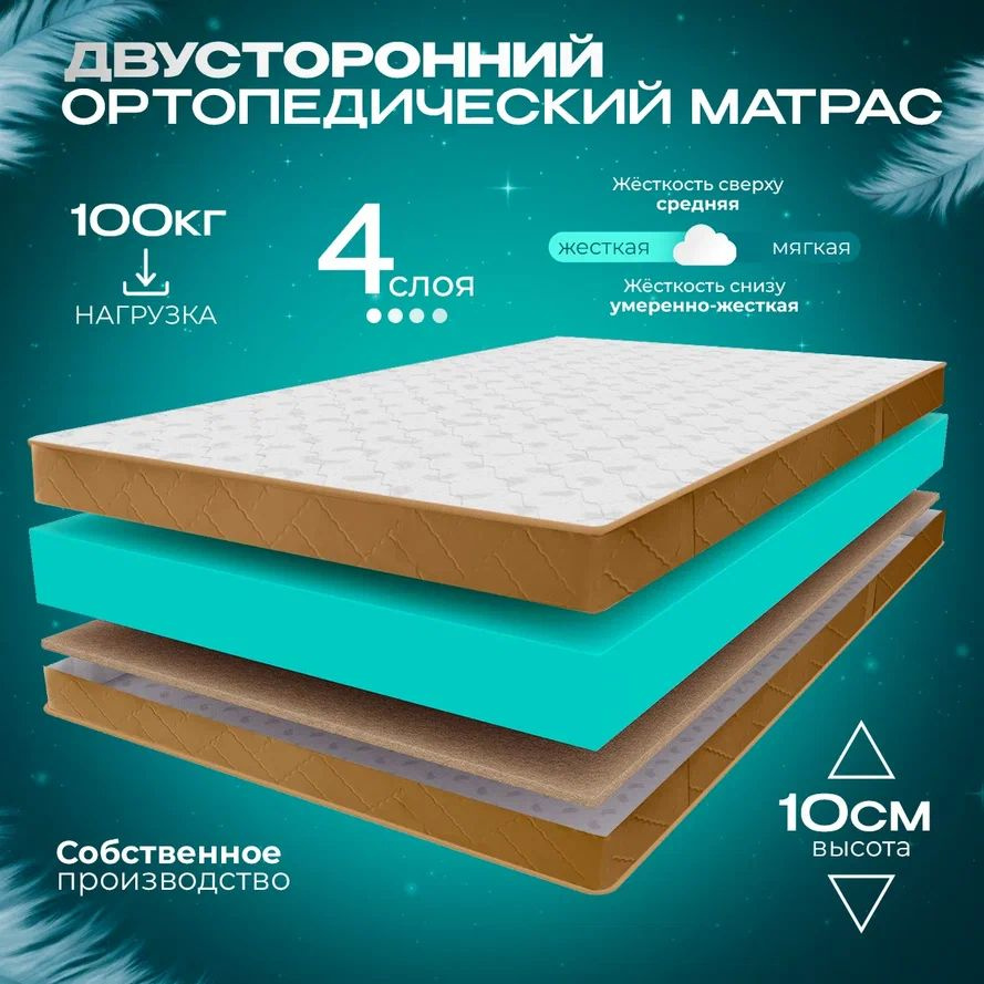 VITAFLEX Матрас Ортопедический беспружинный матрас 70x170 VITAFLEX Anatomic 9V Sk, латексированая кокосовая #1