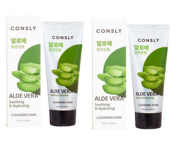 Характеристики Consly Пенка для умывания кремовая Aloe Vera Soothing ...
