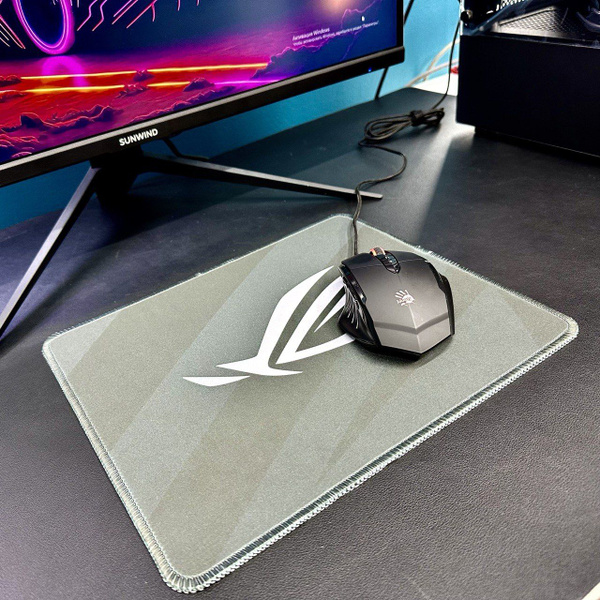 ASUS Игровой коврик для мыши Коврик АSUS RОG, M, хаки, белый - купить с ...