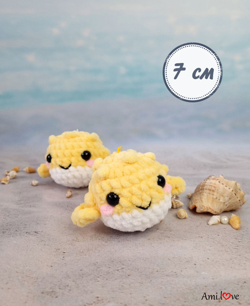 Брелок рыба фугу. Вязаный брелок - купить с доставкой по выгодным ценам ...