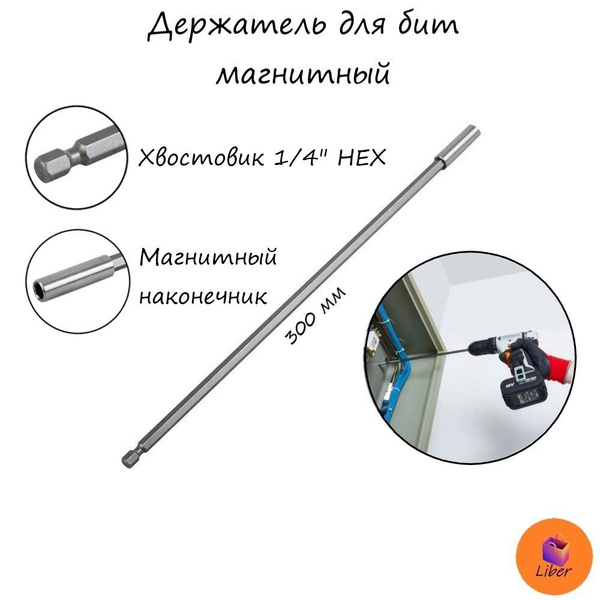 Бита Набор насадок для кровельных саморезов, 1/4", 300 мм - купить по ...
