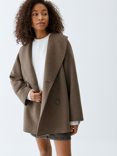 Пальто SELA, Демисезон, размер 48, цвет бежевый - купить по выгодной ...